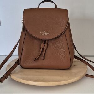 Kate Spade Brown Leather Backpack